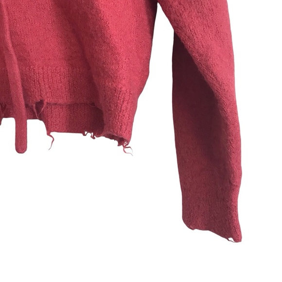 Nation LTD Small Berry Pink Jorjie Baby Alpaca Hooded Pullover Sweater Ultrasoft - Picture 5 of 9